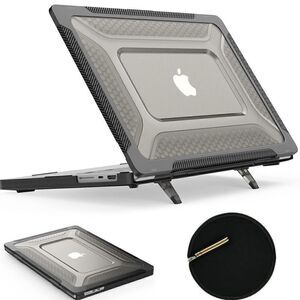 SEYMAC stock MacBook Pro 16 inch Case 2023/2022/2021 Protection Case Black